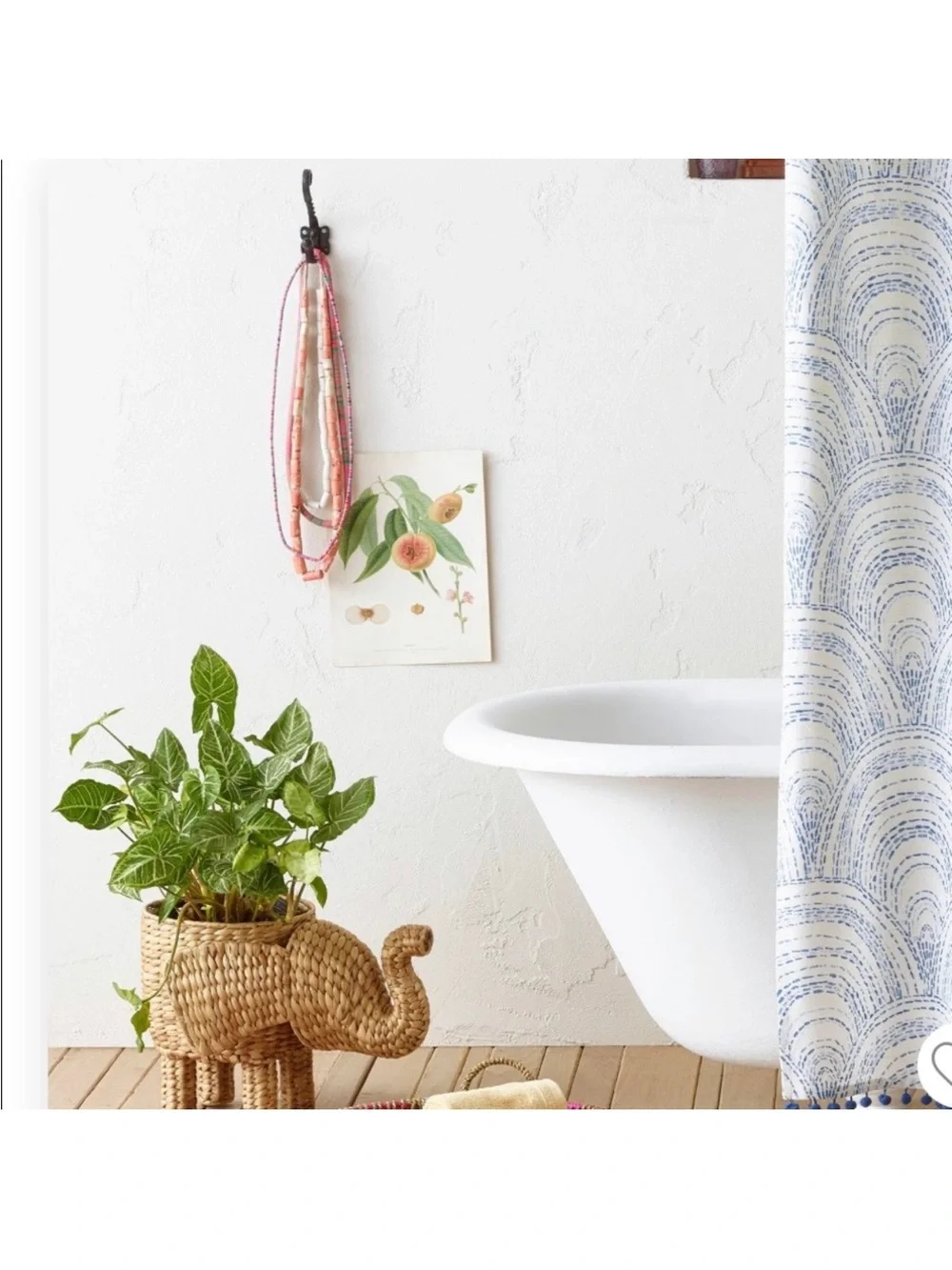 Opalhouse Rattan Wicker Elephant Basket Planter Lid Nursery Storage Target NEW